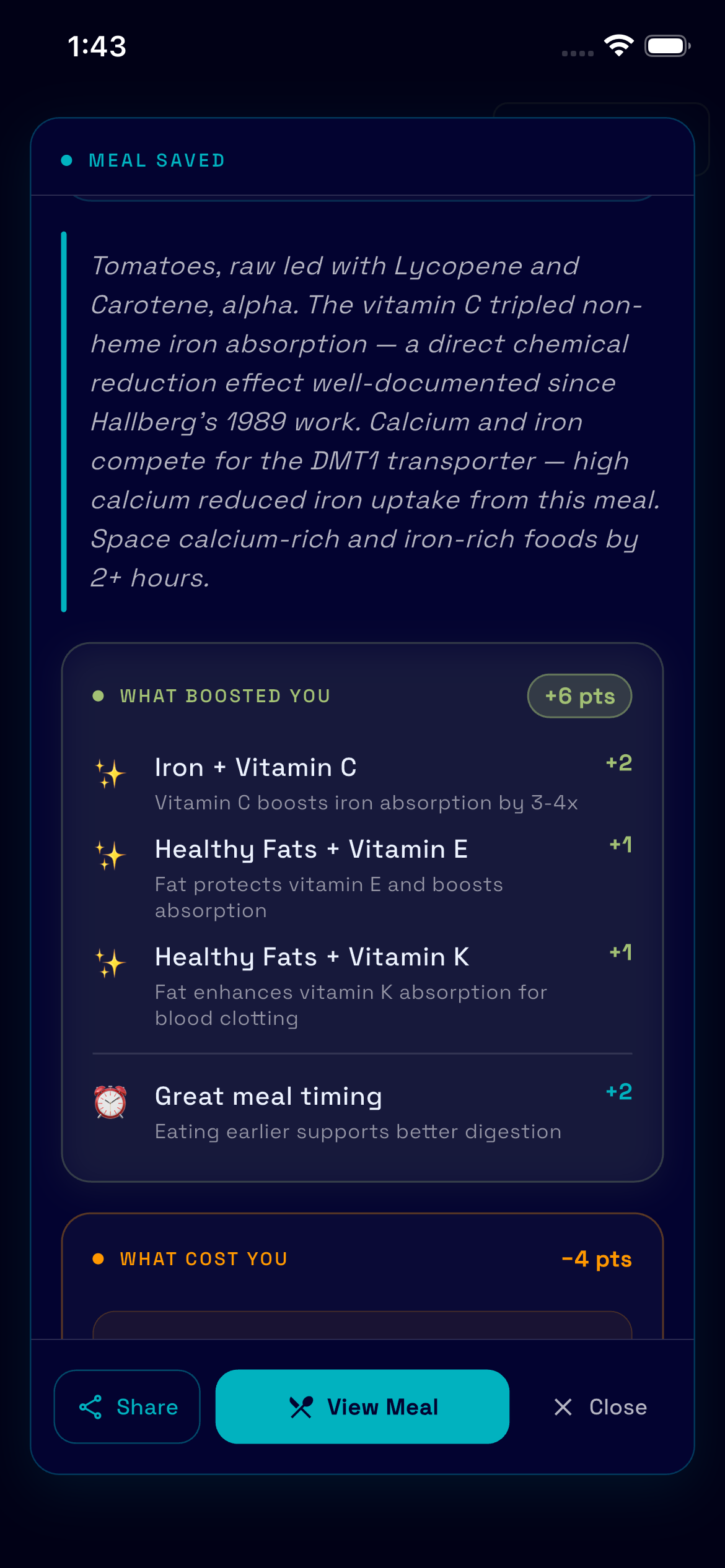Nutrient Intelligence Engine - View 3